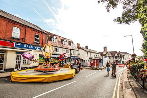 A Fairground in a street