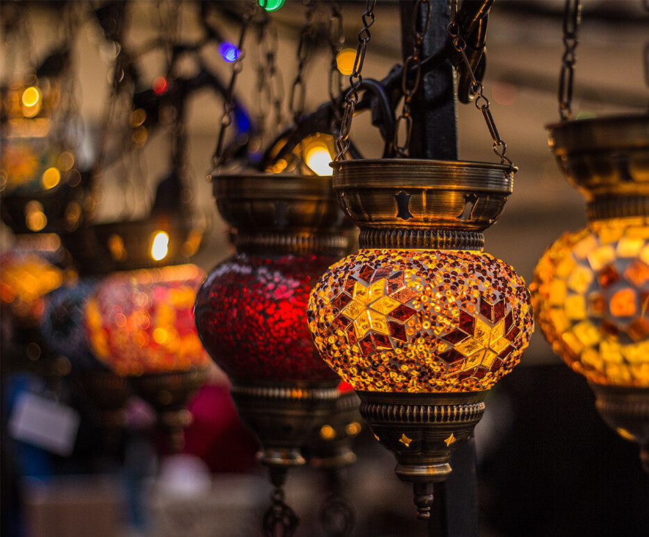 A set of odd vintage lanterns