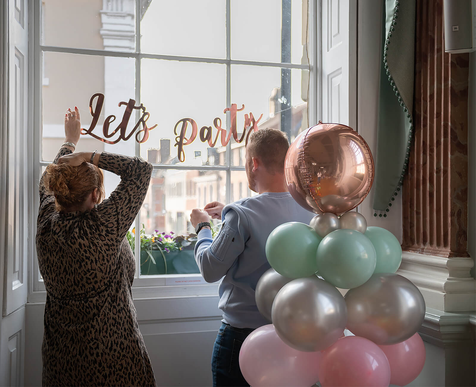 Events decorators decorating a window