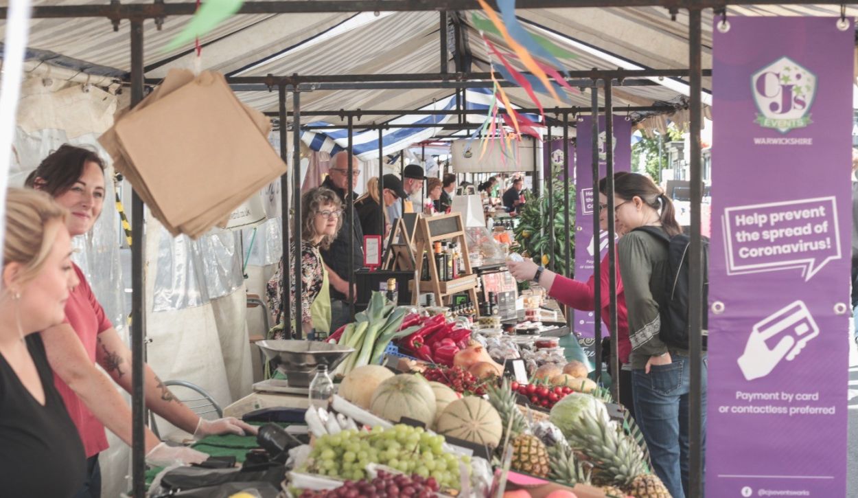 Non-essential stalls will return to markets in Warwick and Kenilworth from next week